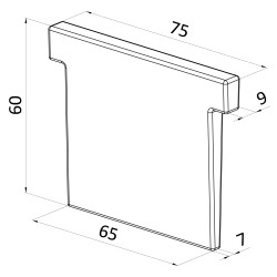 Klin plastový, zelený, sklo 17.52mm ku AL. kotviacemu profilu Klin plastový, zelený, sklo 17.52mm ku AL. kotviacemu profilu